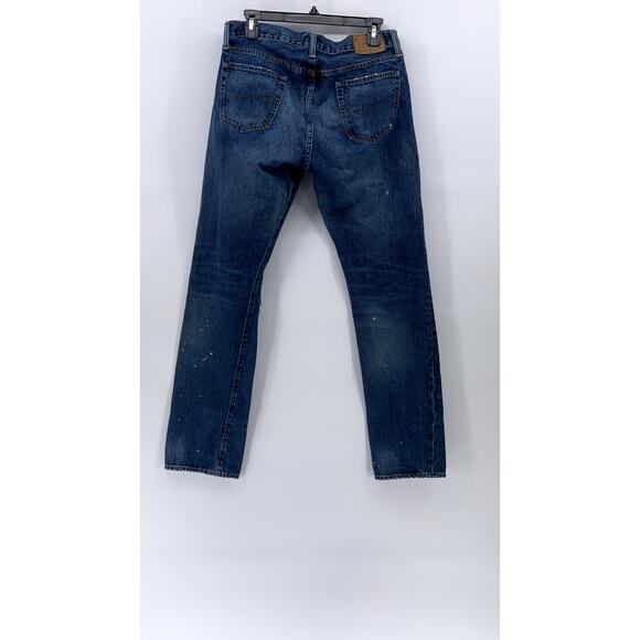 POLO RALPH LAUREN Men's Medium Blue Denim Regular-Fit Straight Leg Jean SZ 30X32 - Picture 2 of 12